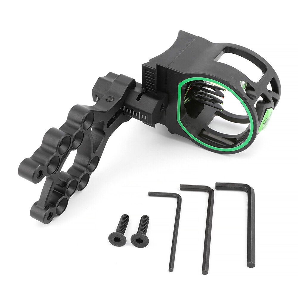 1pc Composite Bow M1 Sight Set 5-Needle Sight Set 0.019 "Micro Adjustable Archery 